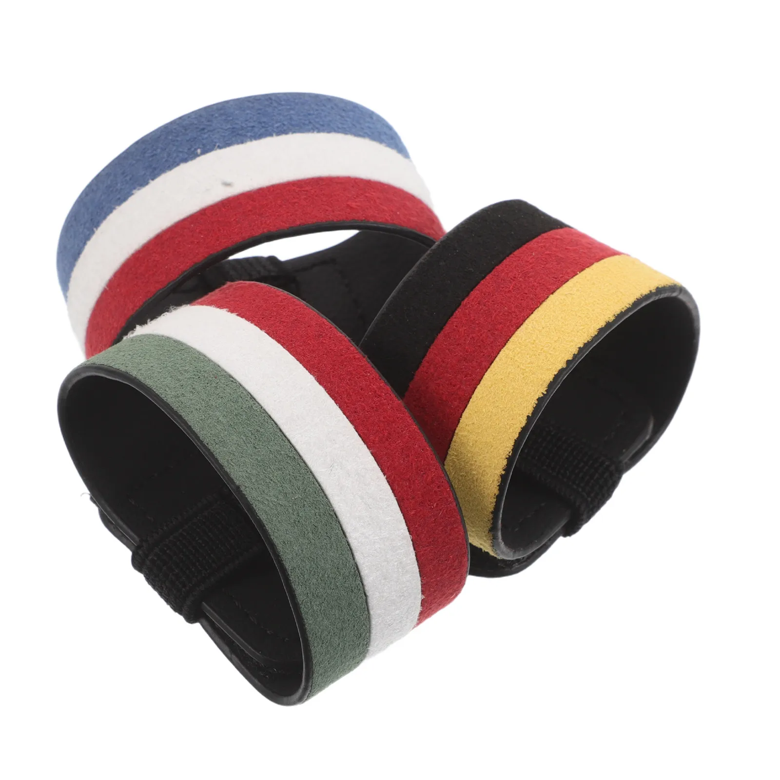 3Pcs Steering Wheel Decoration Sticker For Taxi Stripe National Flag Pattern Removable Position Decal