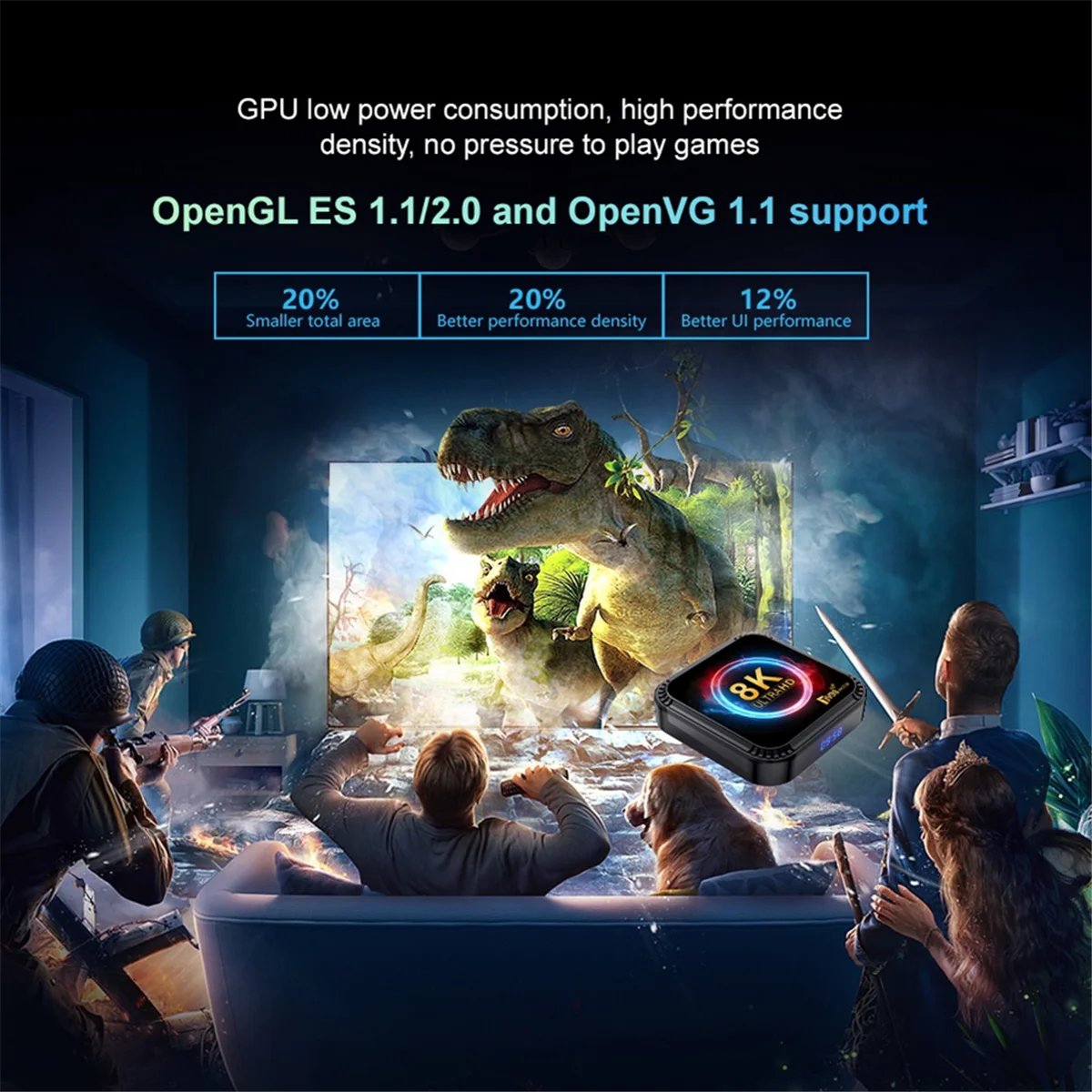 TV98 RK3528 Smart TV Box Android 13 8K HD 2.4G&5G Wifi Media Player Mini Set Top Box، 4G+64G US PlugJADD