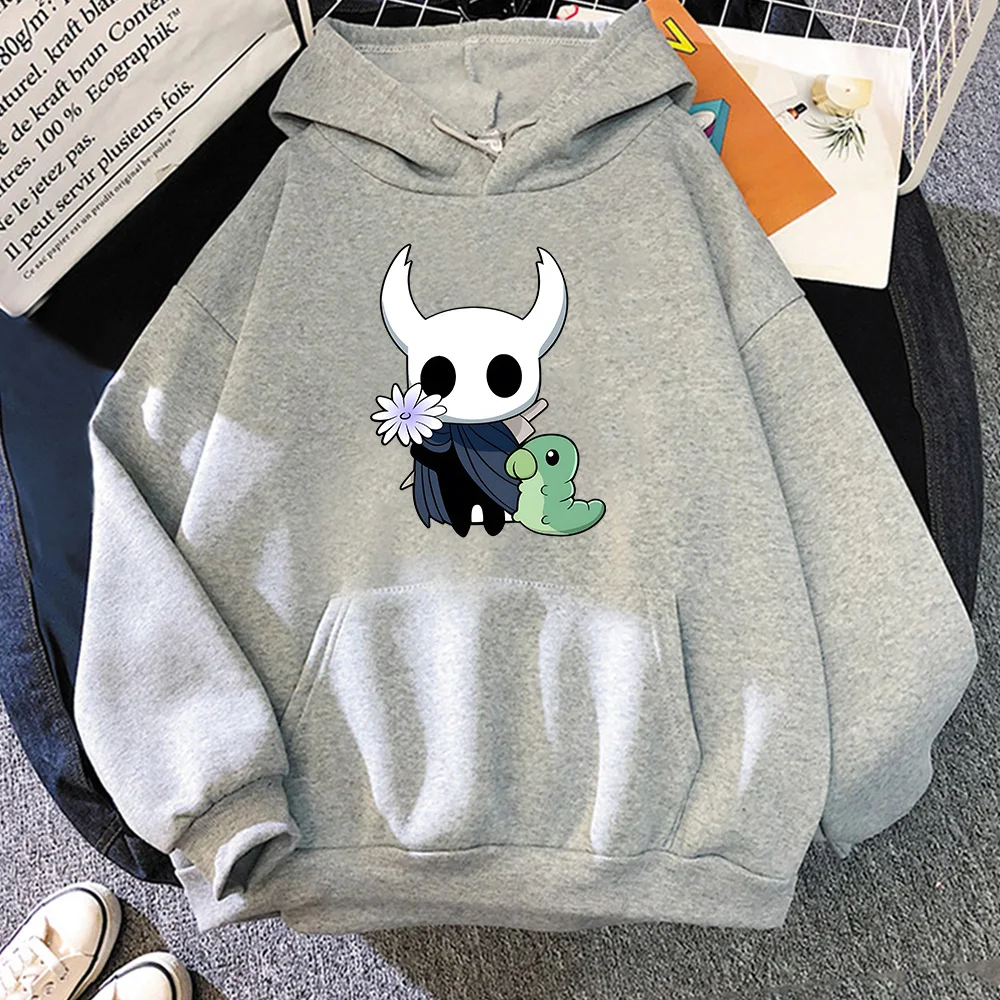 Oco cavaleiro popular personagem impressão hoodie outono casual moletom feminino/masculino bonito anime roupas confortáveis pullovers regulares