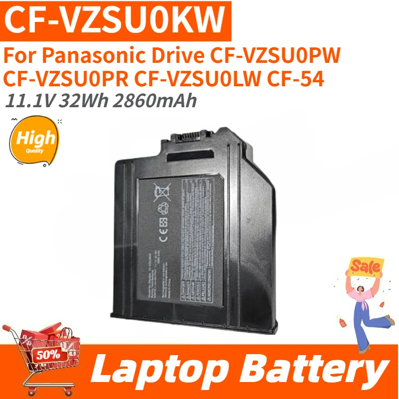 11.1V 32Wh 2860mAh High Quality CF-VZSU0KW Laptop Battery For Panasonic Drive CF-54 CF-VZSU0LW CF-VZSU0PW CF-VZSU0PR Brand New