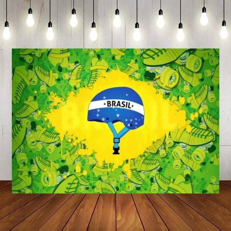 Brazilian Style Photography Backdrops Banner Background Custom Birthday Backdrop Party Decoration Freedom Photo Samba Hot Studio