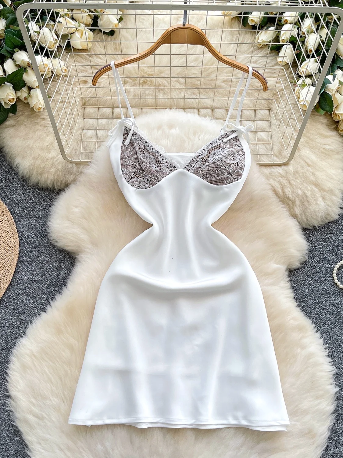 تنورة نسائية Pure Desire Dr 2025 جديدة مثيرة للفتيات الحارة والدانتيل تنورة على شكل حرف a عالية الخصر من ألياف البوليستر الصيفية... #1