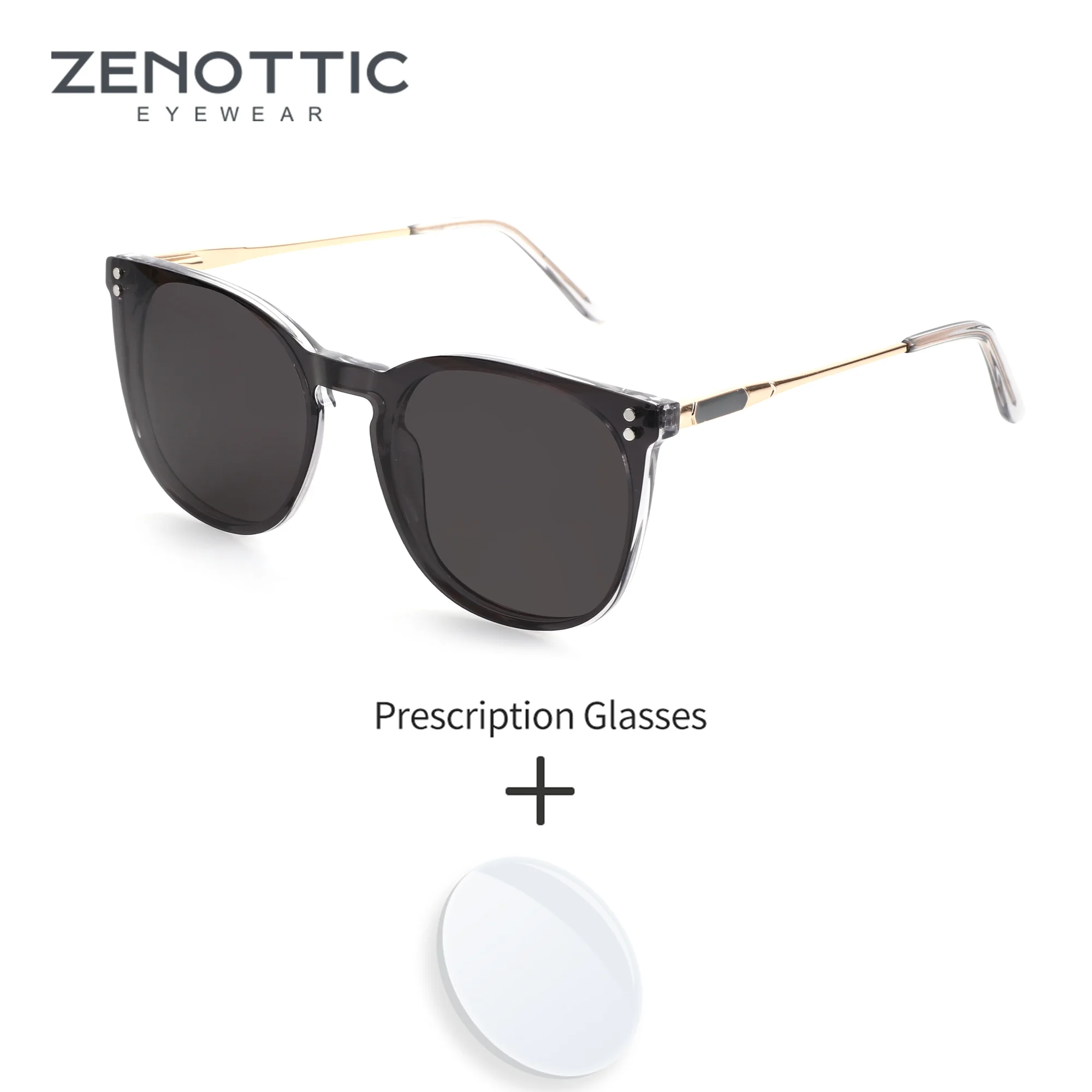 

ZENOTTIC S размер бабочка магнитная клипса на очки по рецепту ацетатная оправа для женщин солнцезащитные очки прогрессивные линзы