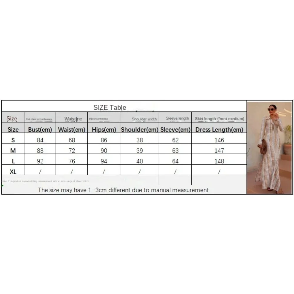 Hand-crocheted Hollow Beach Low-cut V-neck Slit Women\'s Long Dress New Summer Hot Style