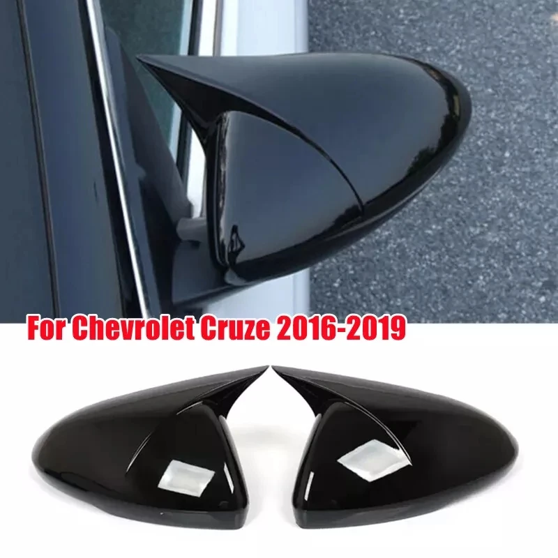 

2PCS Car Rearview Side Mirror Cover Side Door Wing Rear View Cap Case Trim Shell Housing For Chevrolet Cruze 2016 2017 2018 2019