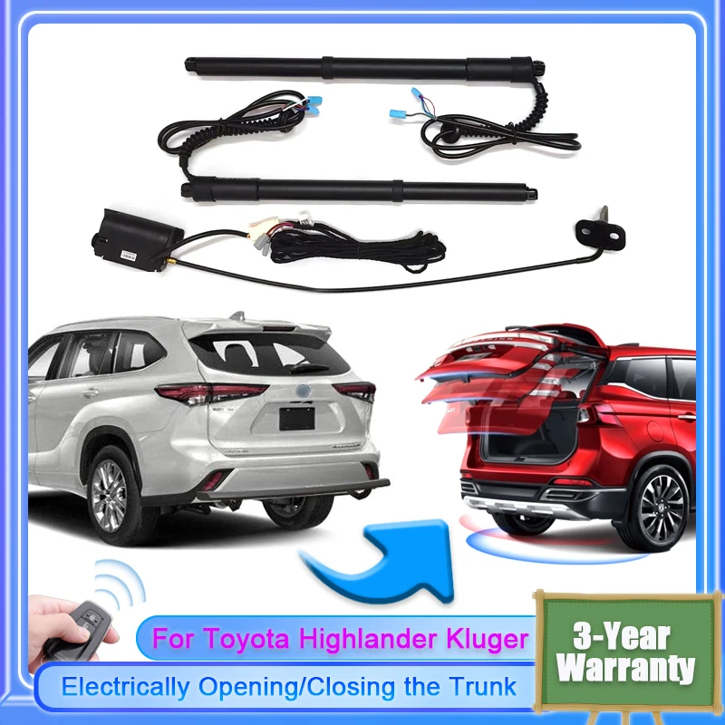 For Toyota Highlander Kluger XU70 2019~2022 Car Electric Tailgate Lift System Auto Tail Gate Opener Automatic Lifting Rear Door