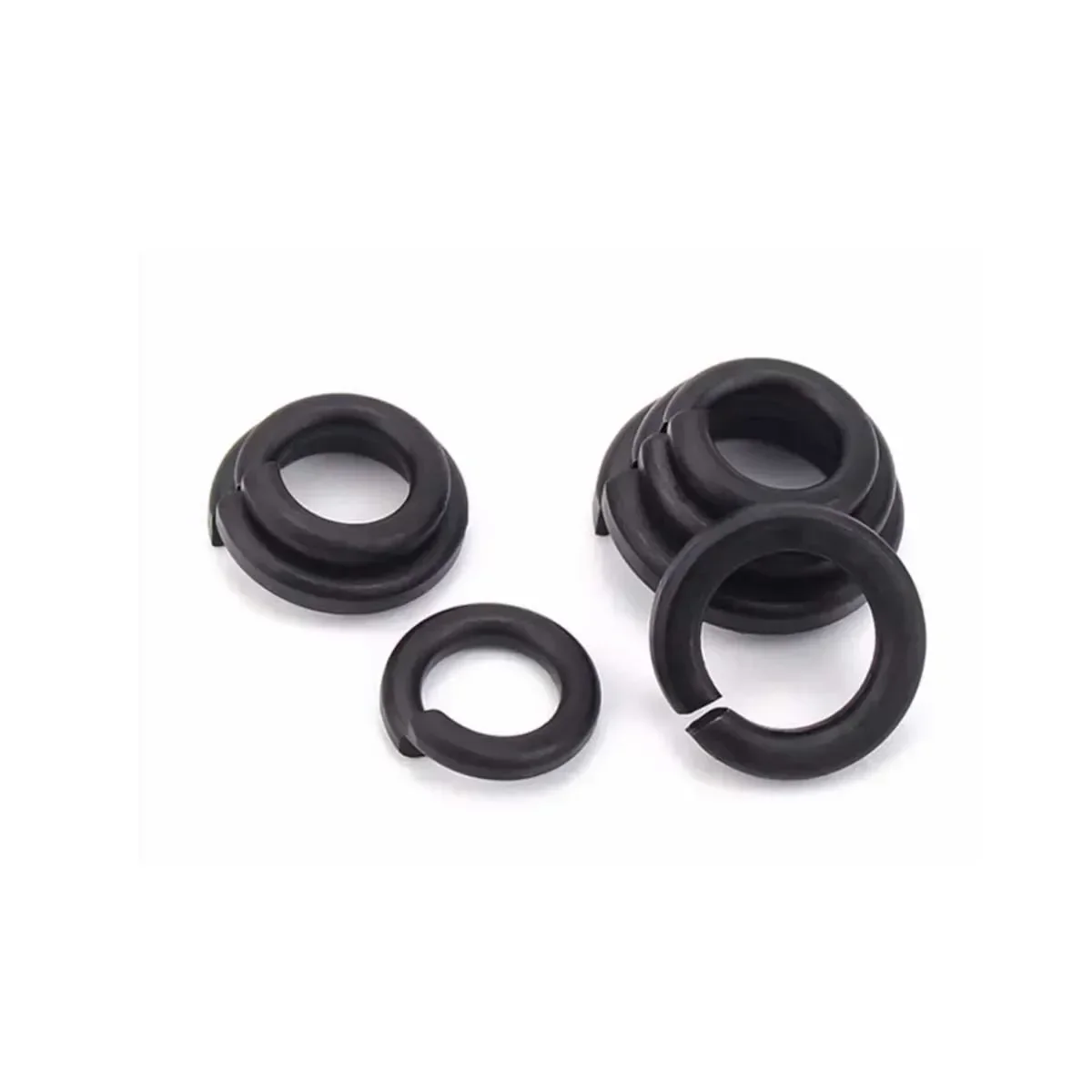 Black 304 Stainless Steel Gb93 Spring Washer