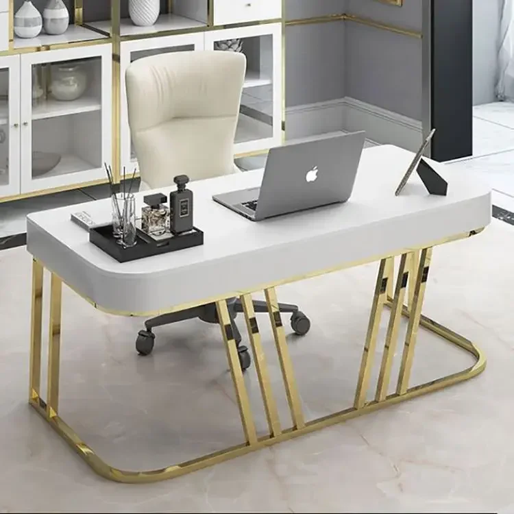 New Design Marble Big Board Table Computer Desk Simple Modern Boss Office Desk President's Desk