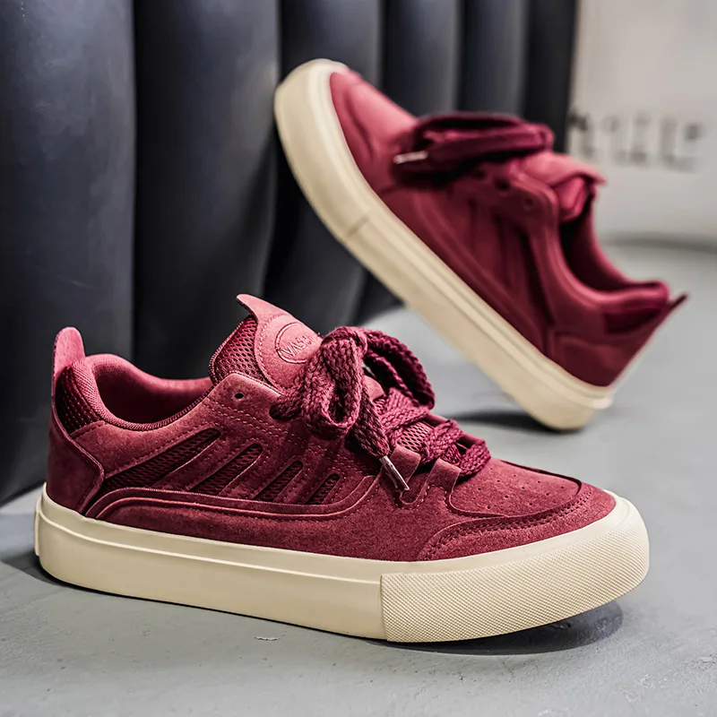 

2025 new men's shoes autumn thick soled skateboard shoes casual versatile bread shoes Korean version trendy sports board shoes