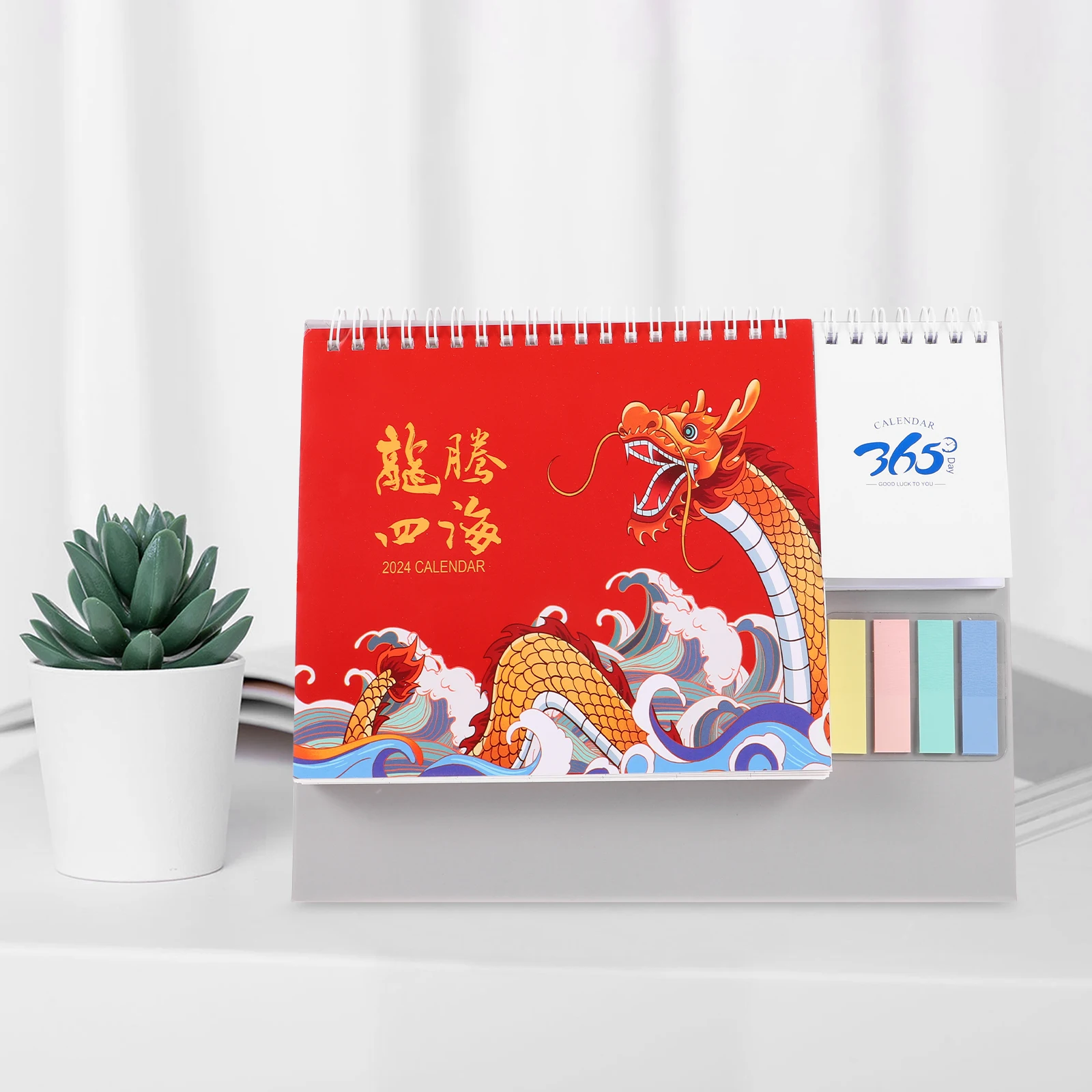 

Desk Calendar 2024 Paper Material Planner Small Table Standing Monthly Home Accessories Note Schedule Daily Use
