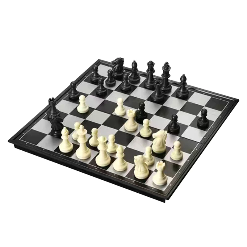 32 Medieval Chess Pieces/Plastic Weighted Chess Game Set With Storage Box For Chess Board Game,Best Gift For Friend.