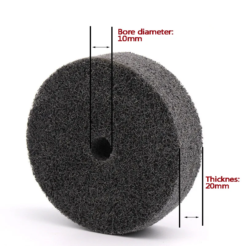 1PCS 75*20*10MM Nylon Fiber Polishing Wheel Abrasive Tools Grinding Head Non Woven Polishing Wheel For Desktop Grinder