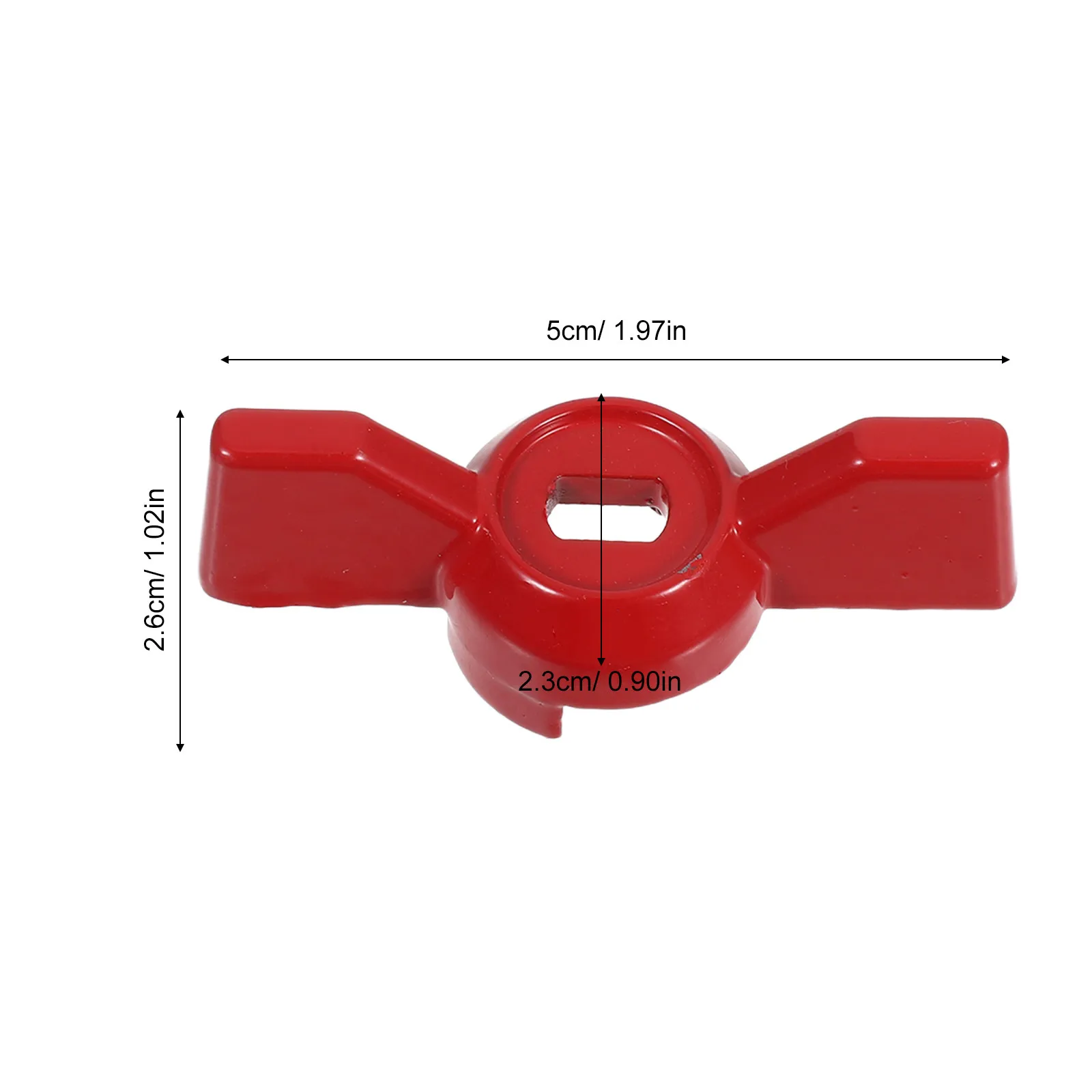 4Pcs Replacement Ball Valve Lever Handle Set Wear Resistant Aluminum Alloy for Outdoor Faucet Spigot Garden Tap Shut Off Valve