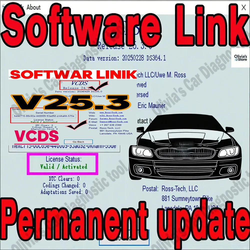 

UPDATE SOFTWARE VAG COM VCDS OBD2 Scanner HEX V2 USB Interface For European models Unlimited VINs Atmega162 Multilingual Tool