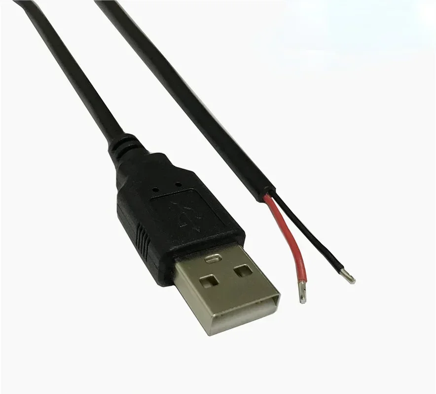 

0,5 квадратный USB-кабель с наружной резьбой, 2-ядерный зарядный кабель для передачи данных, флуоресцентная пластина вентилятора, стандартная строка, USB-кабель с одной головкой