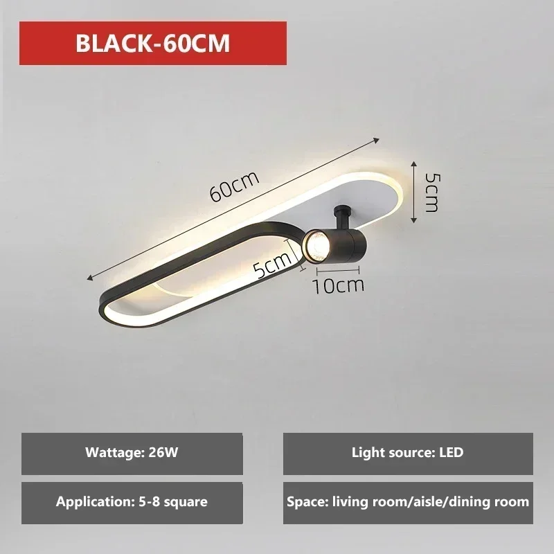 DAMIASMIL Nordic LED Decke Lampen Für Wohnzimmer Korridor Garderobe Decke Licht Mit Scheinwerfer Kronleuchter Wohnkultur Beleuchtung Leuchte 6