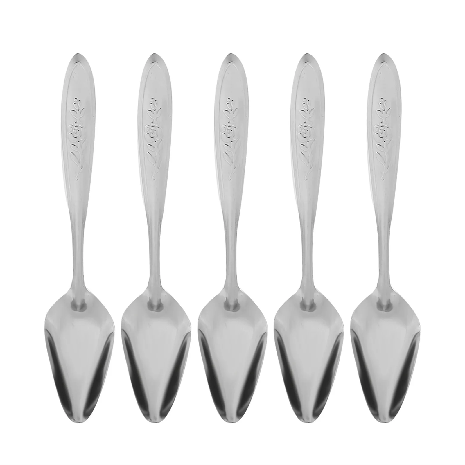 5Pcs Parrot's Milk Powder Spoon Stainless Steel Pet Birds Feeding Spoons for Small and Medium-sized Parrots