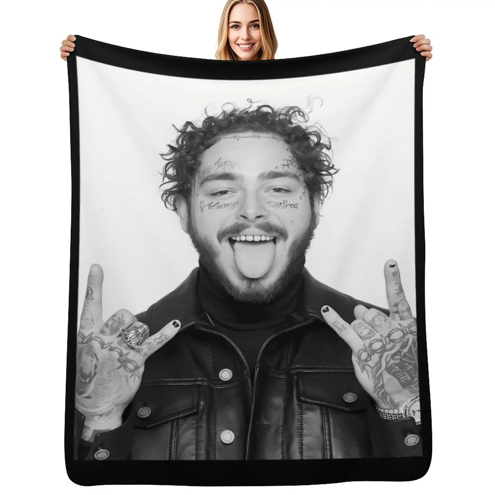 

look at my hand post Throw Blanket Fluffy Cozy Throw Blanket for Home Decor