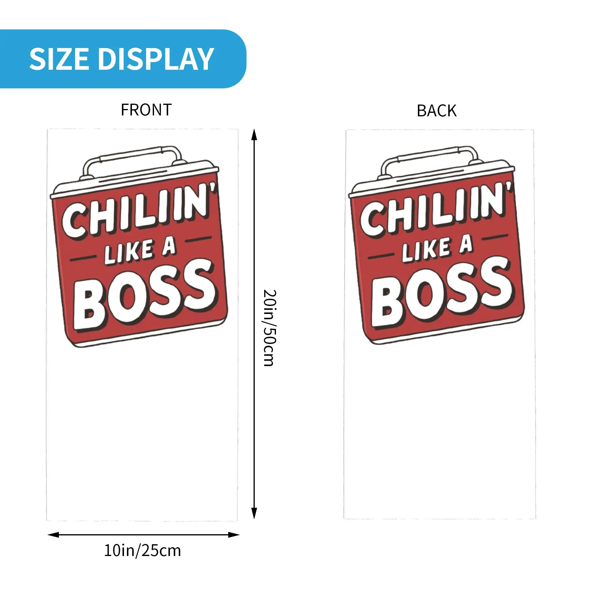 Chillin like a Boss Bandana Neck Gaiter Printed Mask Scarf Multifunction Headwear Running Unisex Adult Washable