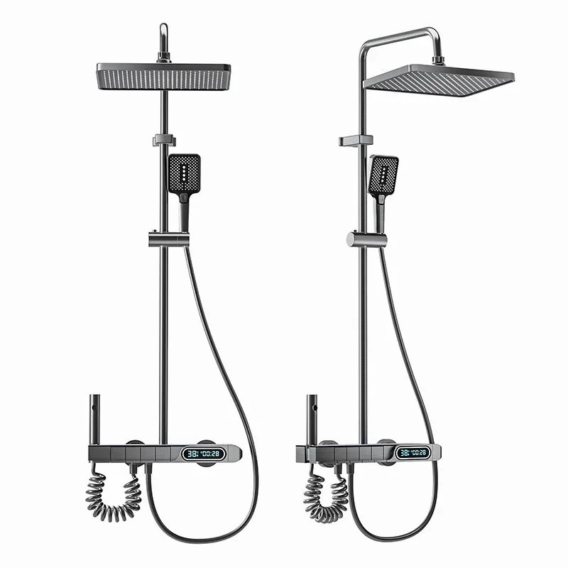 

Shower set, household, toilet, gun ash, shower, bathroom, digital display