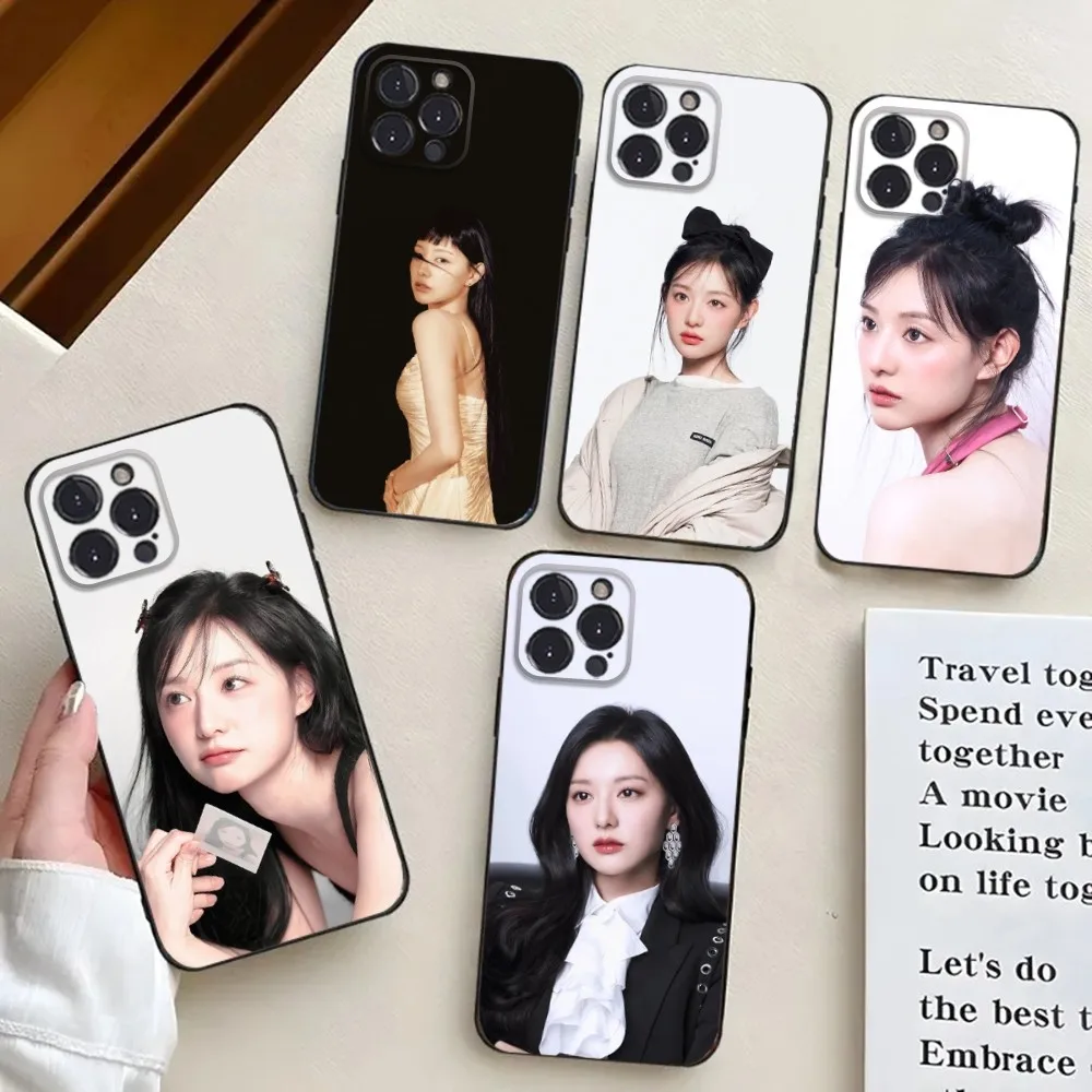 K-Kim Ji W-Won Phone Case For iPhone 16,15,14,13,12,11,Pro,X,XS,Max,XR,Plus,Mini Black Silicone Soft case