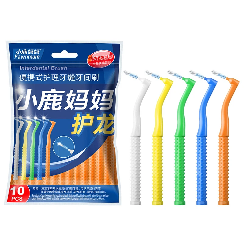 

Dental Interdental Brush Clean Between Teeth Toothbrush Tools Orthodontics Portable 0.6-1.2mm Cleaning Stains For Braces 2025