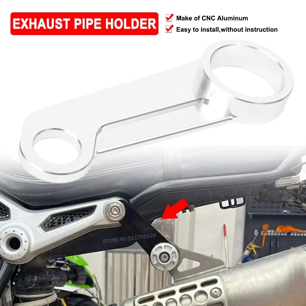 

Motorcycle Exhaust Pipe Holder Bracket For BMW R nine T R9T Scrambler High Exhaust System Connecting Fixed Aluminum Accessories