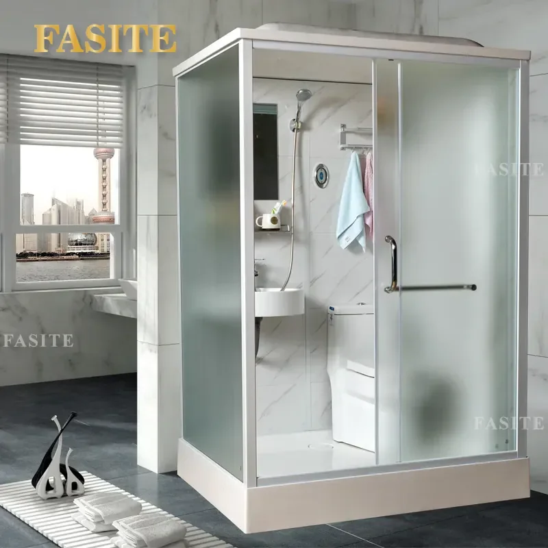 For Household Hotel Engineering Integrated Shower Room Bathroom One Piece Bath Cabin Waterproof Easy Install Space Saving