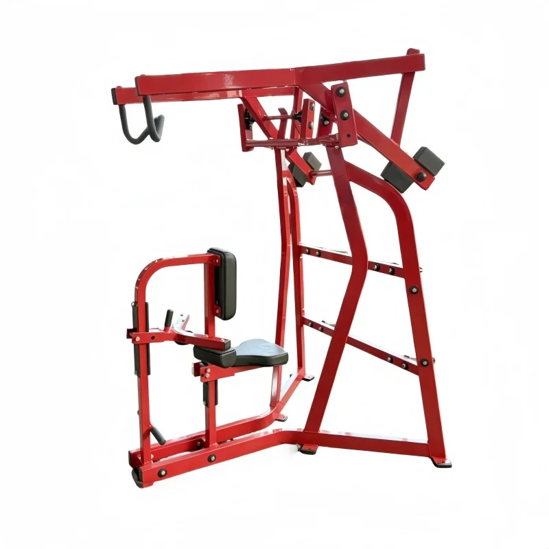 High Quality Multi Super Lateral Lat Pulldown Plate Loaded and Seated Row Machine Gym Lat Pulldown Gym Equipment Strength