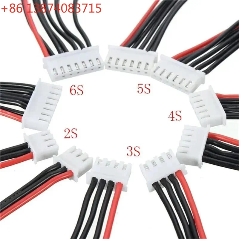 JST 2.54XH 2S 3S 4S 5S 6S Lipo Battery Balance Charger Cable IMAX B6 Connector Plug Wire 22AWG 150mm