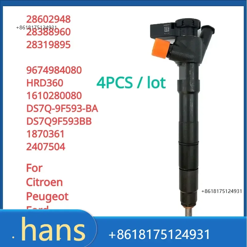 2026 Factory Direct Sales 4PCS / LOT New Fuel Injector For 2.0 HDi TDCI 28602948
