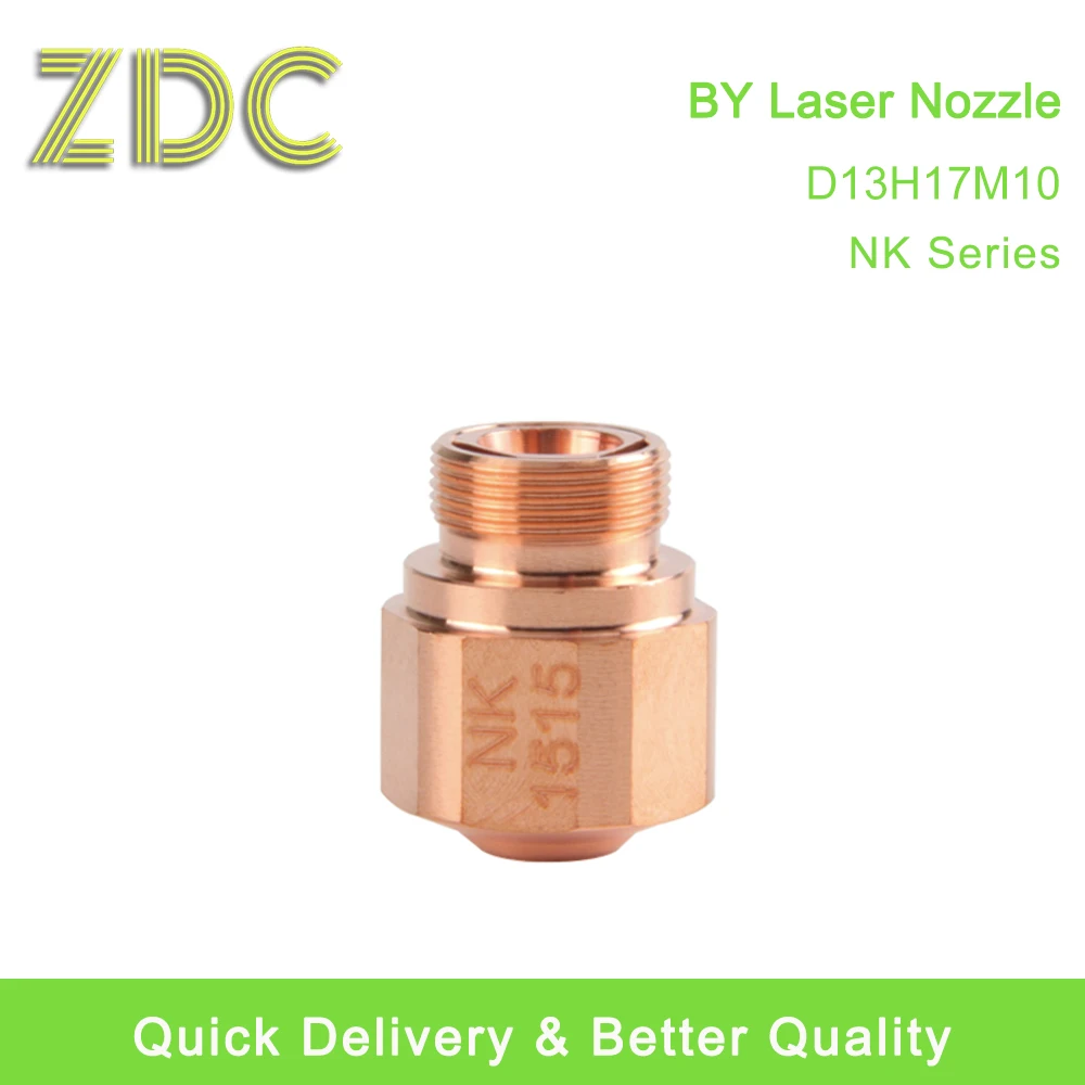 ZDC 10Pcs/Lot NK Series Laser Nozzle OEM Dia.13mm Height 17mm M10 Laser Nozzle Double Layers For Fiber Laser Cutting Head