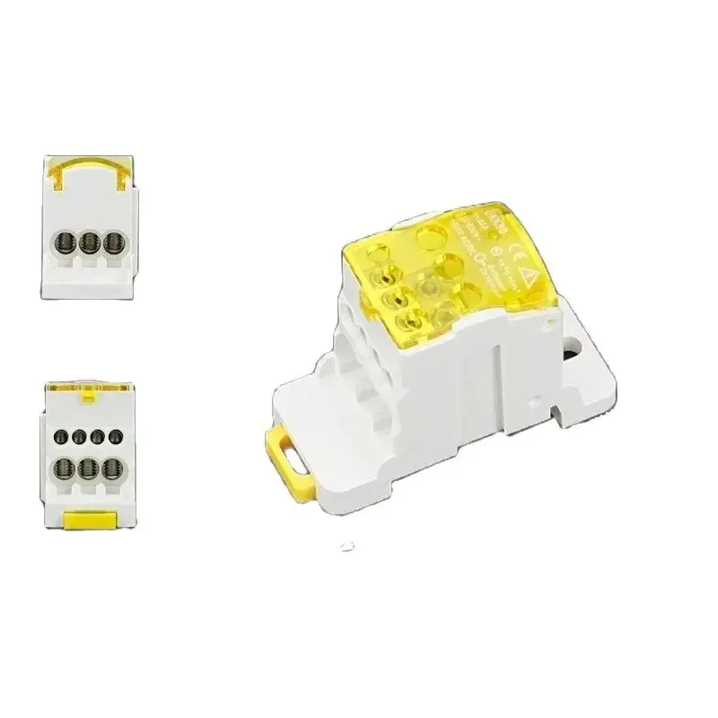 UKK-80A Single-Stage Splitter Box Wire Connector High-Current Household Into A Multi-Outlet Terminal Block Rail Splitter Box