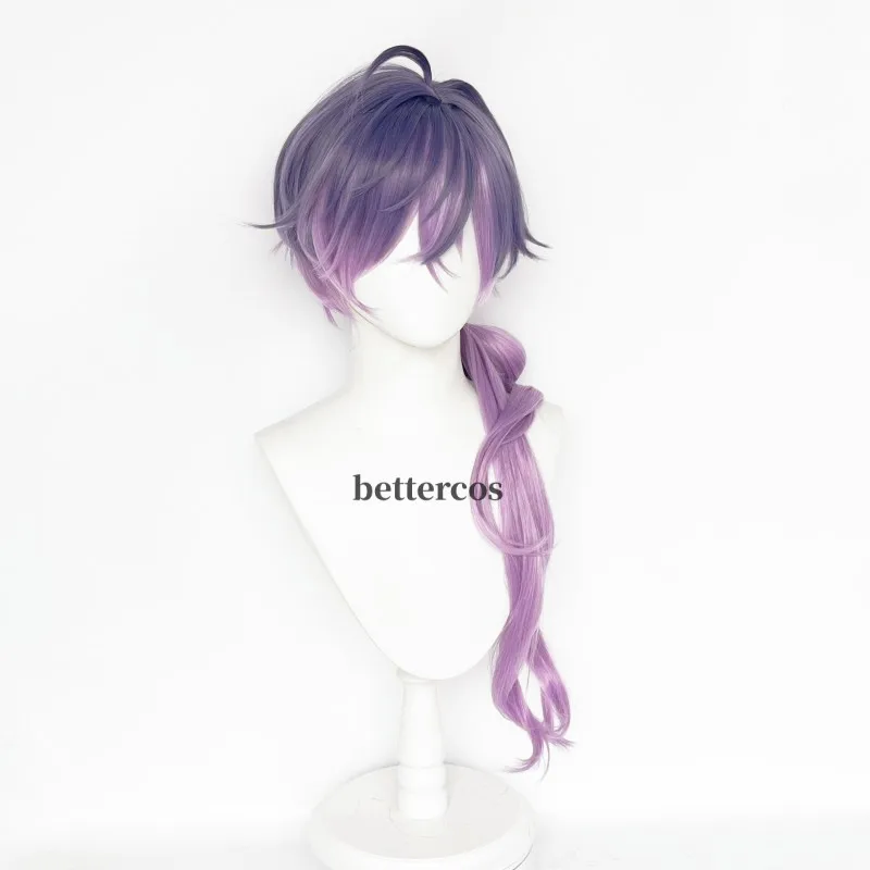 New! Uki Violeta Cosplay Wig Vtuber NIJISANJI Long 67cm Dark Purple Gradient Wigs Heat Resistant Synthetic Party Wigs + Wig Cap