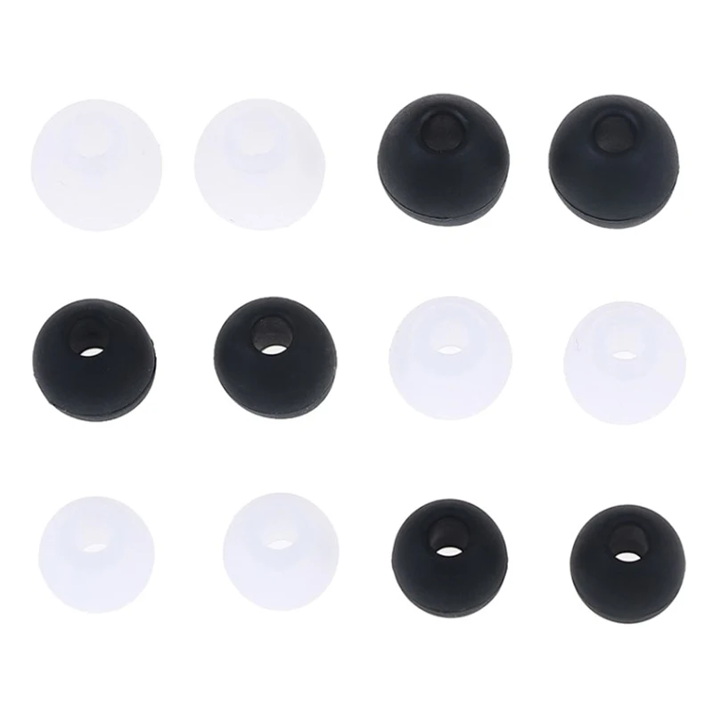 6 Pairs/2*(S+M+L) Silicone Rubber Earplug Ear Pads Universal In-ear Earphone Headphone Replacement Earbud Earplug Pads Cushion