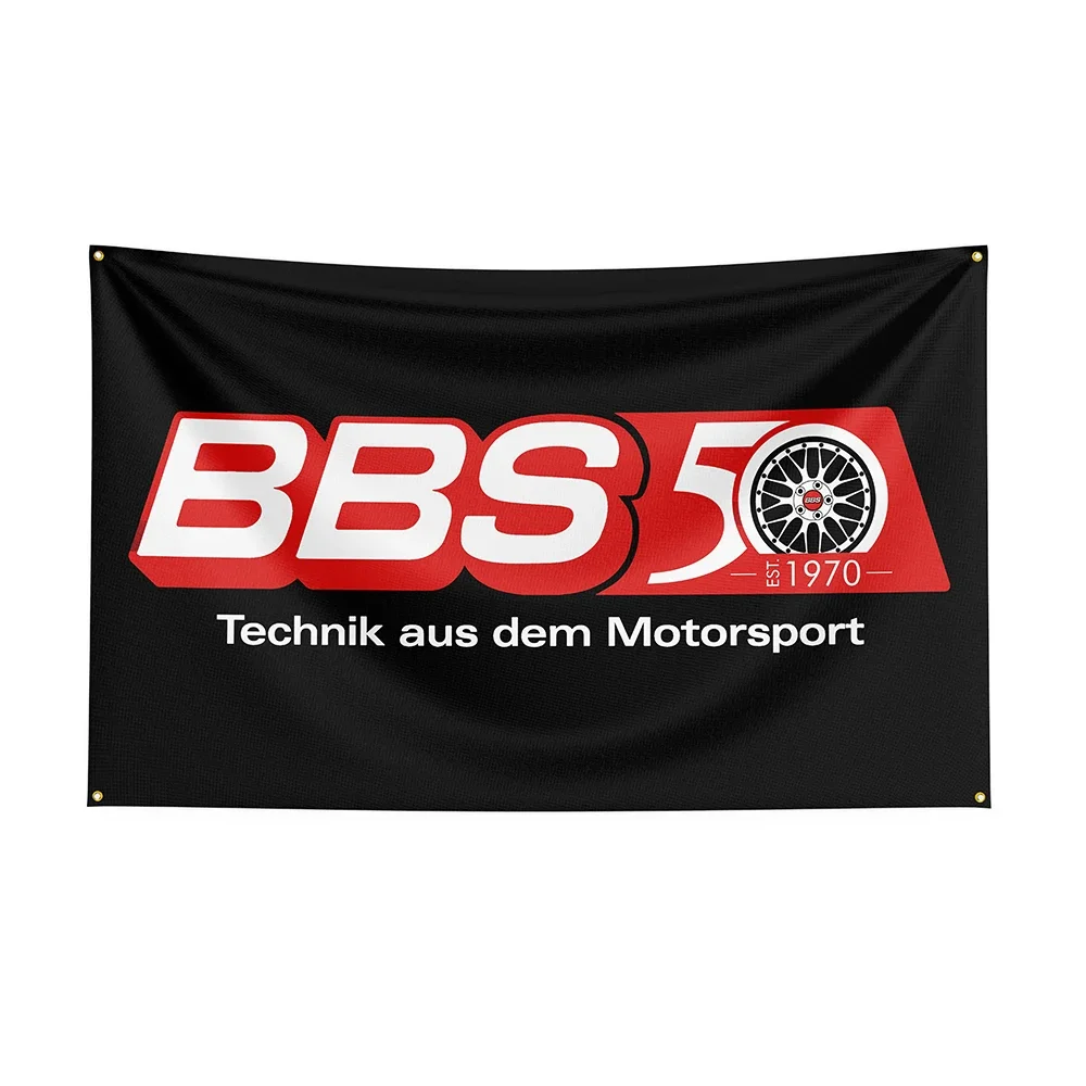 3x5 Ft BBS Flag Polyester Printed Racing Car Banner For Decor