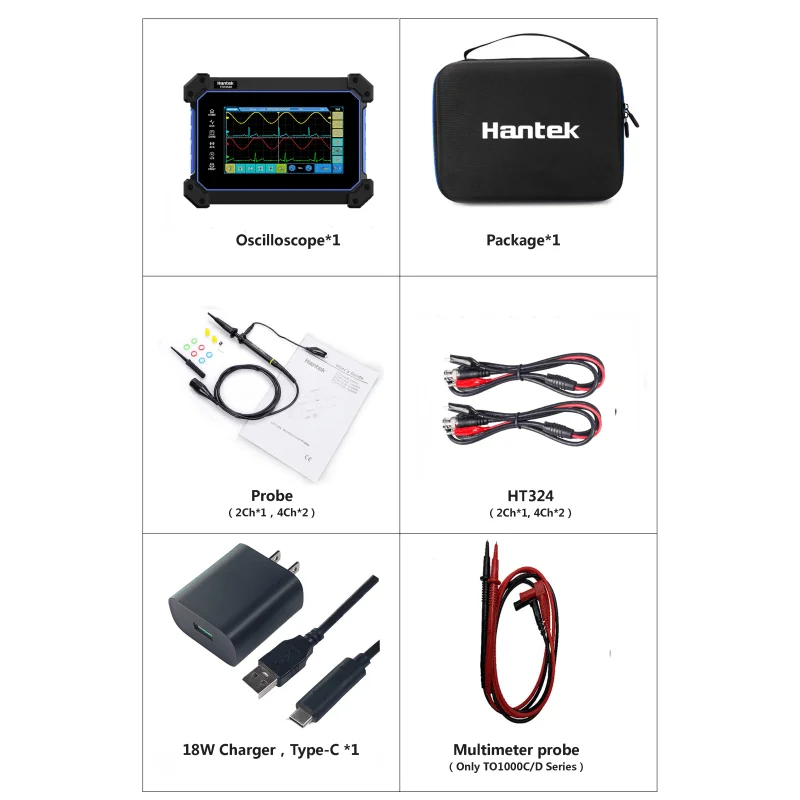 Touchscreen OscilloscopeTO1154C/1204C/1254C/1154D/1204D/1254D:Feature-Rich  Multimeter, Signal Generator, and Spectrum Analyzer