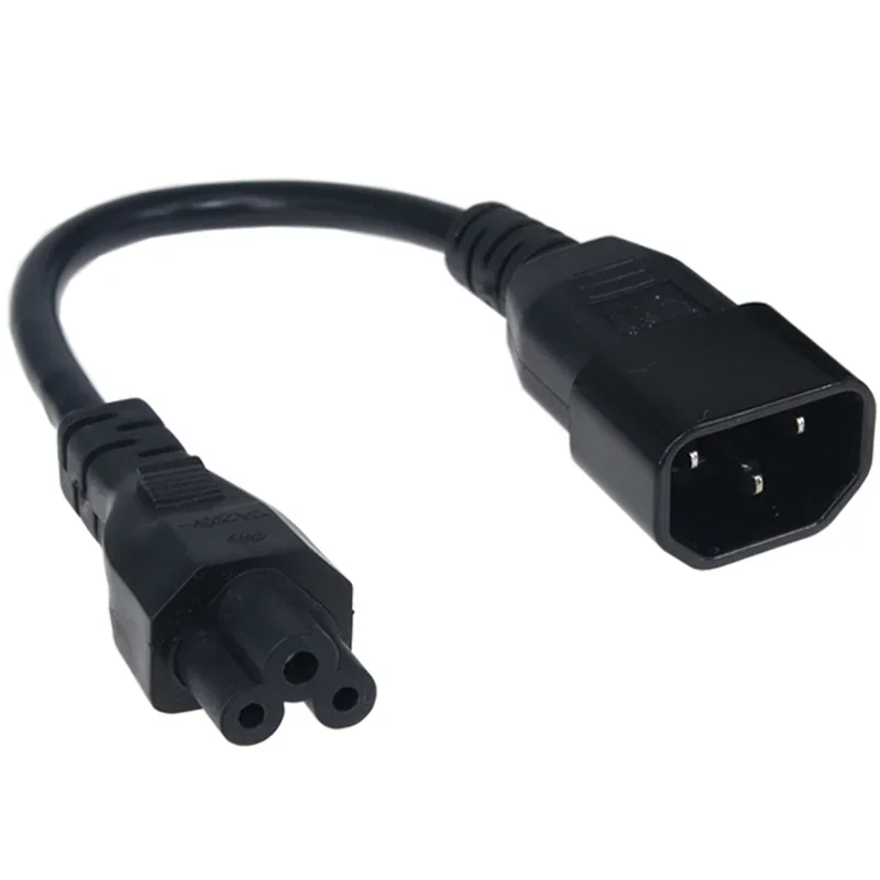 20cm IEC320 C14 To IEC320 C13 + C5 Y Power Cord Splitter Cable Adapter Cable For PC Monitor Scanner And Printer