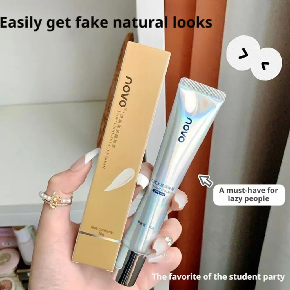 Base d'apprêt de maquillage, fond de teint correcteur d'isolation hydratante, Base faciale pour Pores invisibles, éclaircit le teint de la peau, cosmétiques de maquillage