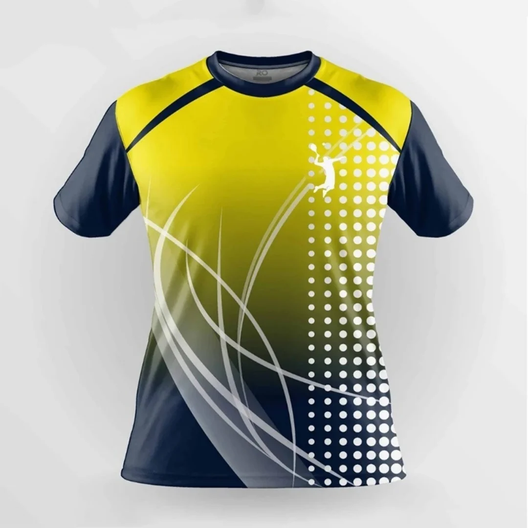 

Уличный бадминтон, спортивная футболка для бега, летняя спортивная футболка с 3D принтом, быстросохнущая мужская футболка, детская одежда, футболка Y2k Woman