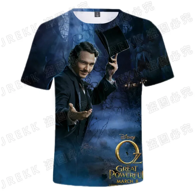 Disney Movie Oz the Great and Powerful T Shirt Boy Girls Children Short Sleeve Cool 3d Printed T-shirt Kids Casual Clothes