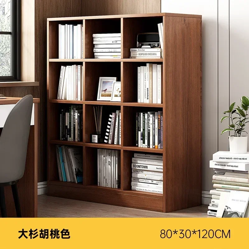 Industrial Wood Bookcase Minimalist Design Office Minimalist Item Storage Shelves File Bedroom Display Libreria Modern Furniture
