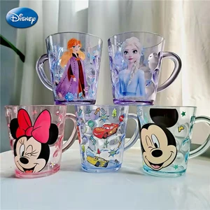 Disney Cartoon Cups for Children, Mickey Mouse, Minnie Mouse, Drink Water, Crystal Cup, Anime Figure, Frozen Elsa, Colutory Cup, Milk Mug 9 Main Sales Stitch Mug - №4