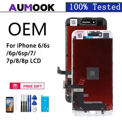 AAA+ Display For iPhone 6 6S 6SP 7 7P LCD Touch Screen Digitizer Assembly For iPhone 8 Plus OEM Display Support True Tone