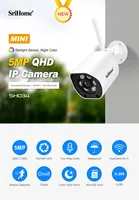 SriHome SH034 5MP IP Camera 2.4G+5G WiFi/PoE/Onvif Human Detection Audio Security Video Night Surveillance Camera HDR Len Cam