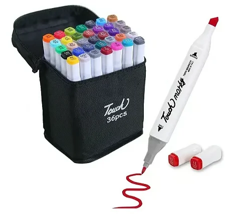 40 Colors Permanent Marker Double Tip Pens Set