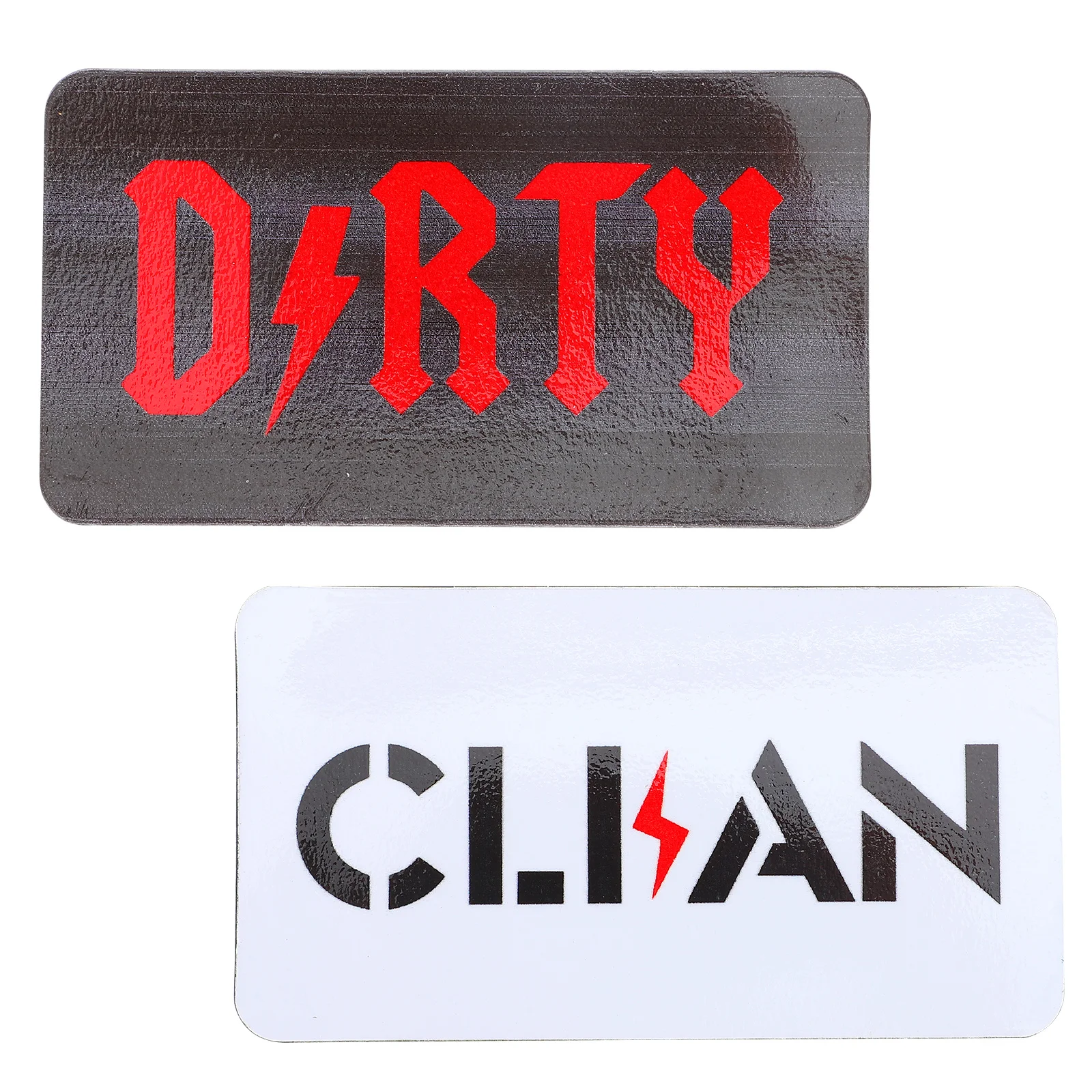 1 قطعة نمط فريد من نوعه غسالة الصحون المغناطيس علامة نظيفة المزدوج الجانب المؤشر المغناطيسي للغسالة الثلاجة علامة مغناطيسية مزدوجة الجانب #2