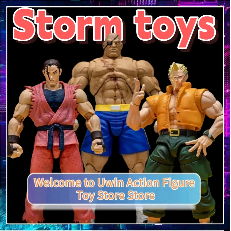 

[18Hours Shipping] STORM ARENA Street Fighter ZERO3 Teen Street Fighter 3 Dan Nash Sagat 1/12 Action Figure Model Toy Gifts