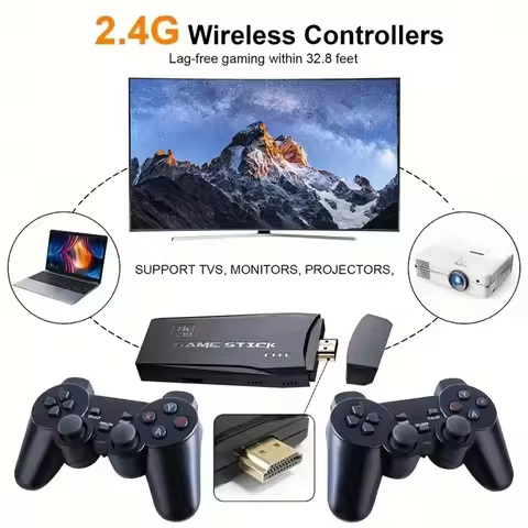 4K HD Video Mini Memory Stick Plug and Play Nostalgia Simulator Classic Retro Game Console For Gifts