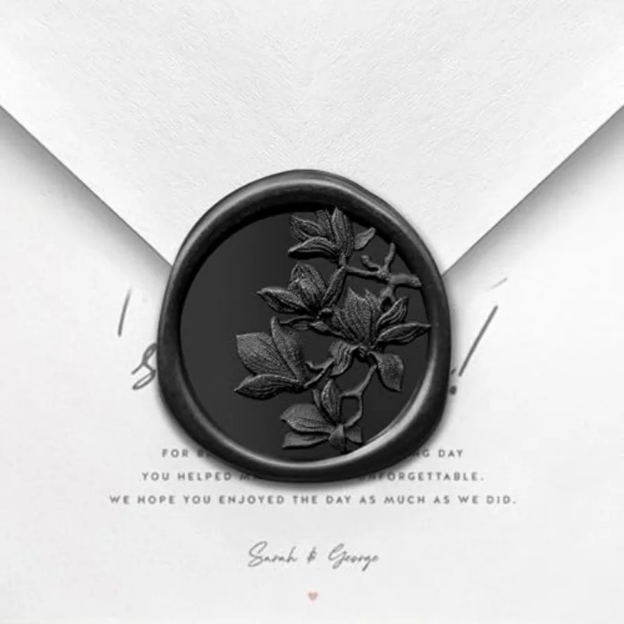 

50Pcs Olive Branch Wax Seal Stickers, Self-Adhesive Wax Seal Stickers for Envelope or Wedding Invitation Good Adhesion and Easy